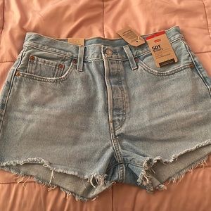 Levi’s Light Wash 501 Shorts